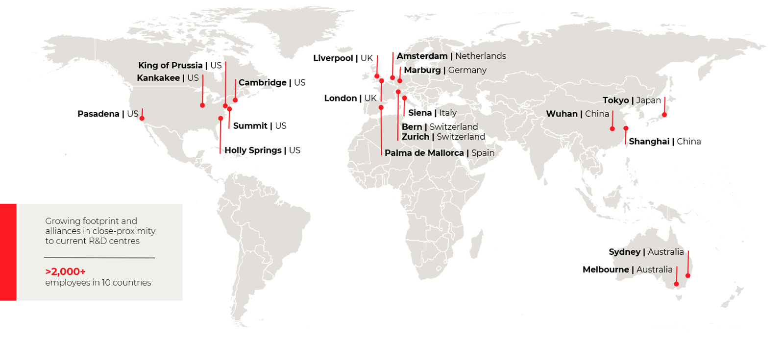 CSL R&D Global Map
