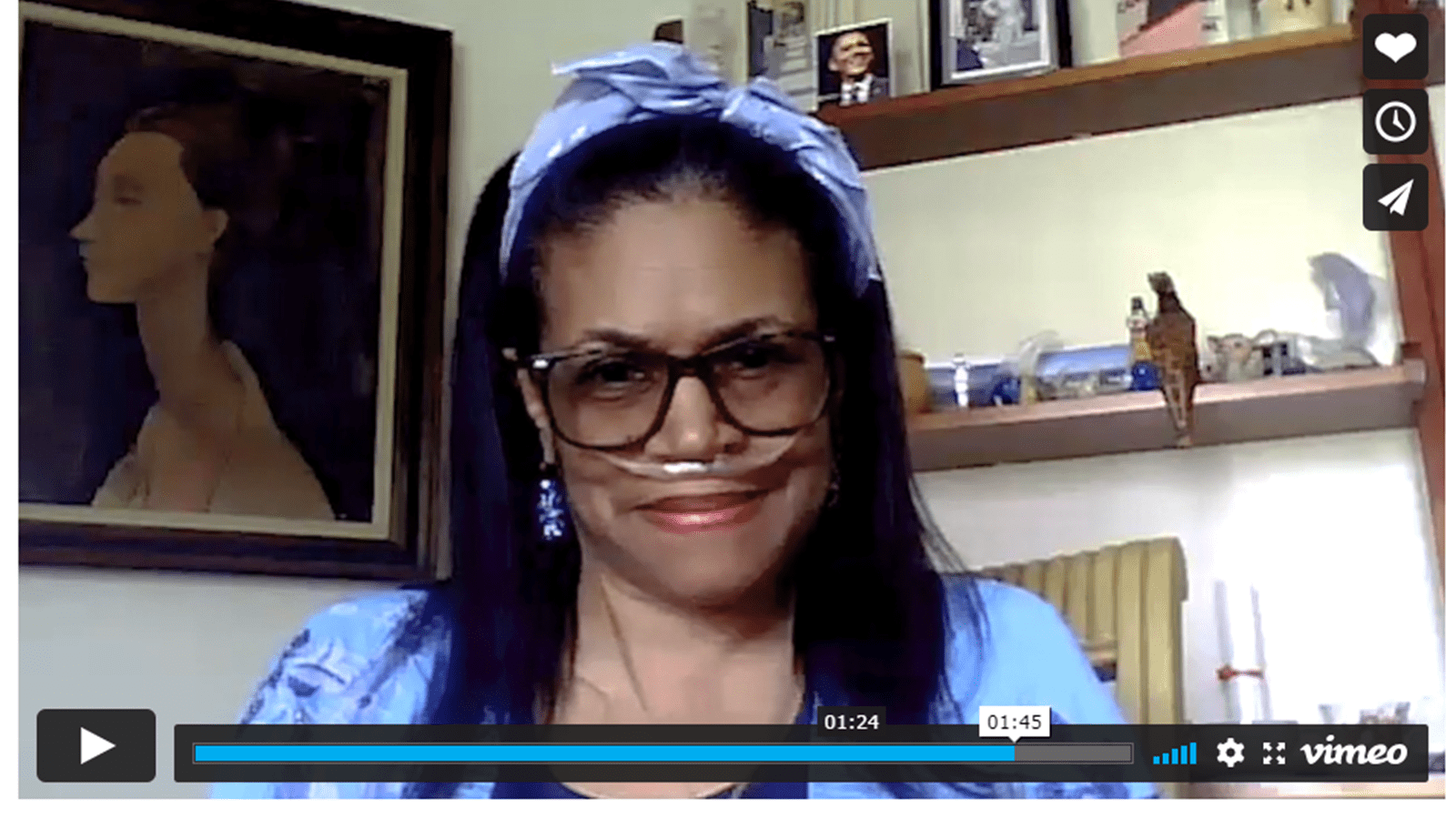 Alpha 1 patient in a YouTube thank you video