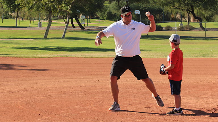 Jesse Schrader coaching at biotechnology leader CSL Behring's Gettin in the Game Junior National Championship event