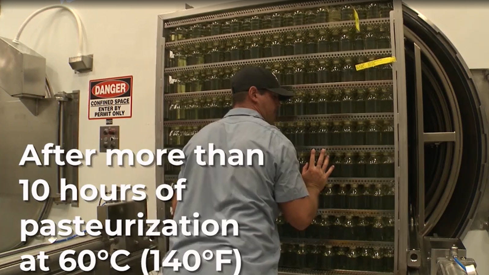 Pasteurization step in albumin manufacture