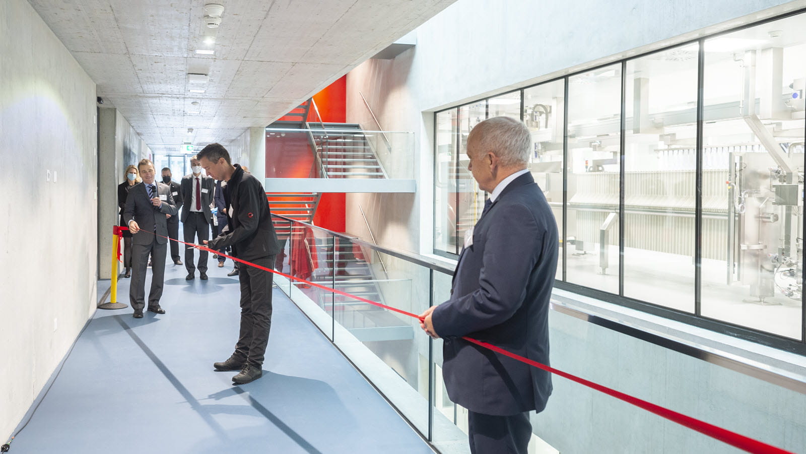 Officials in Bern, Switzerland, cut the ribbon on an expansion at CSL Behring's facility.