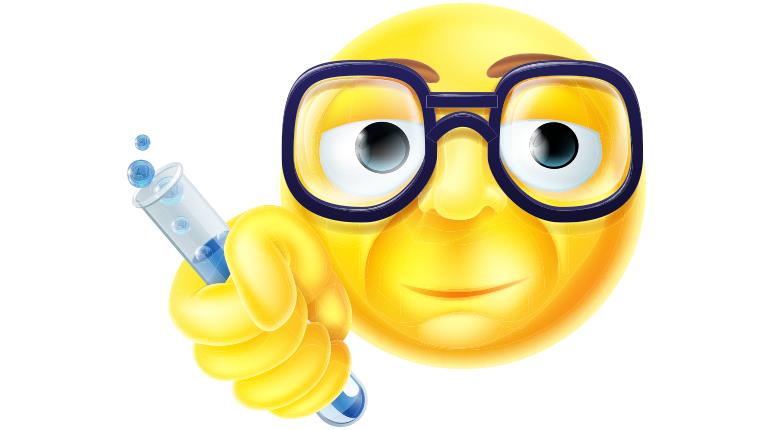 Emoji depicting a scientist