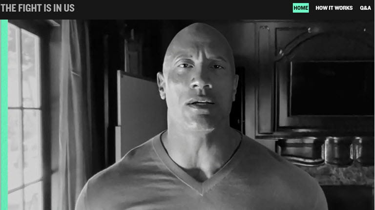 Dwayne "the Rock" Johnson video screenshot 
