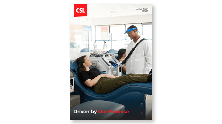 CSL's Annual Report 2024-25 Cover Image