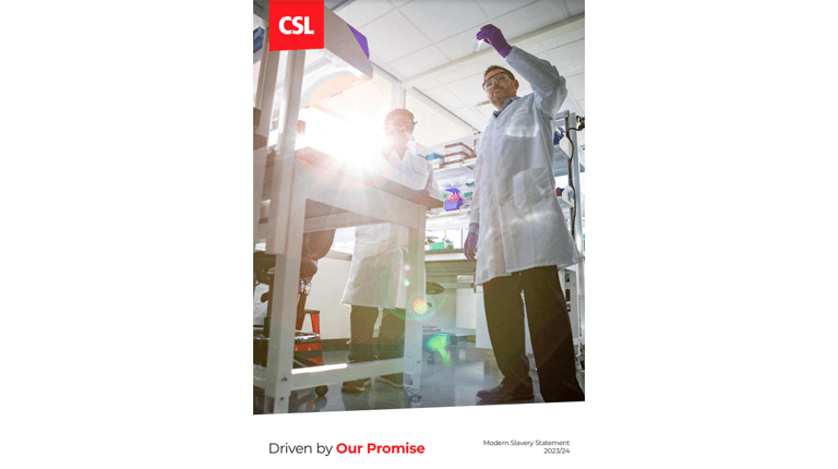CSL Statement on Modern Slavery 2024
