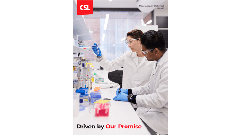 CSL Statement on Modern Slavery 2025