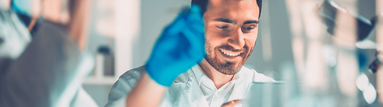 Male scientist in lab