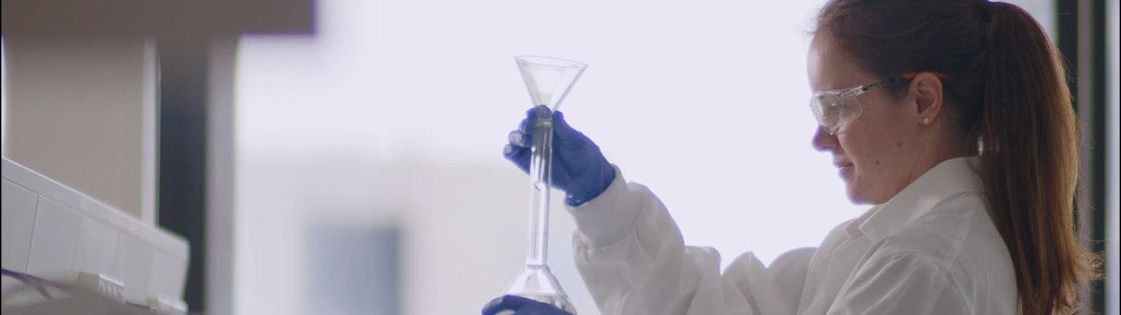 CSL female scientist in lab