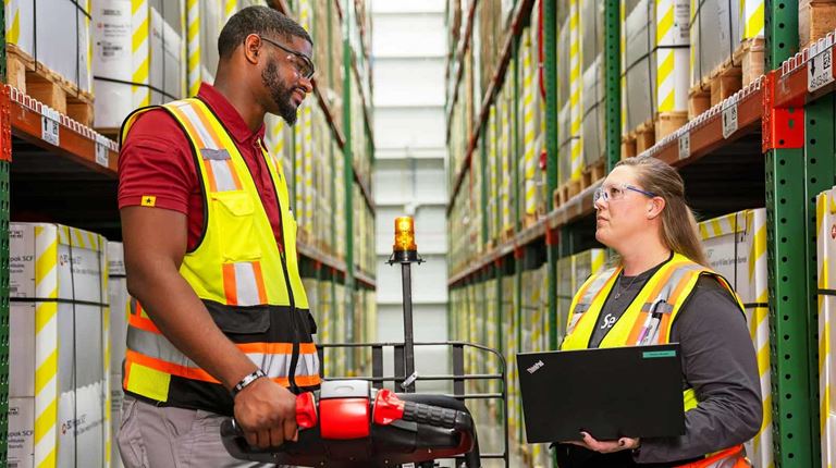 CSL Employees in Holly Springs Warehouse