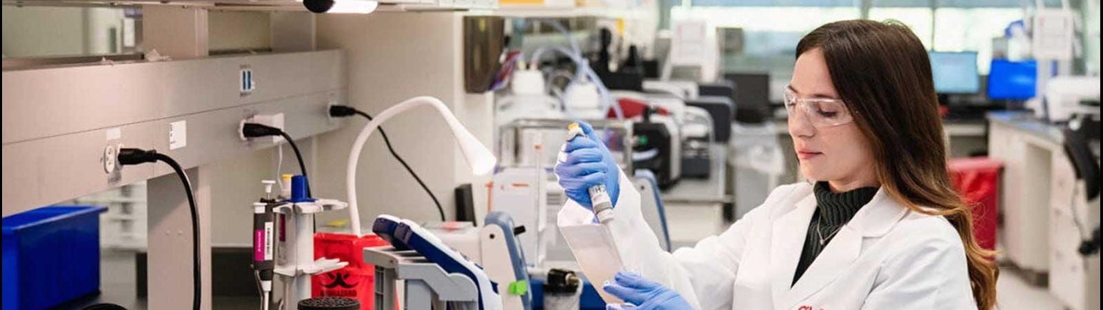 CSL scientist working in a lab