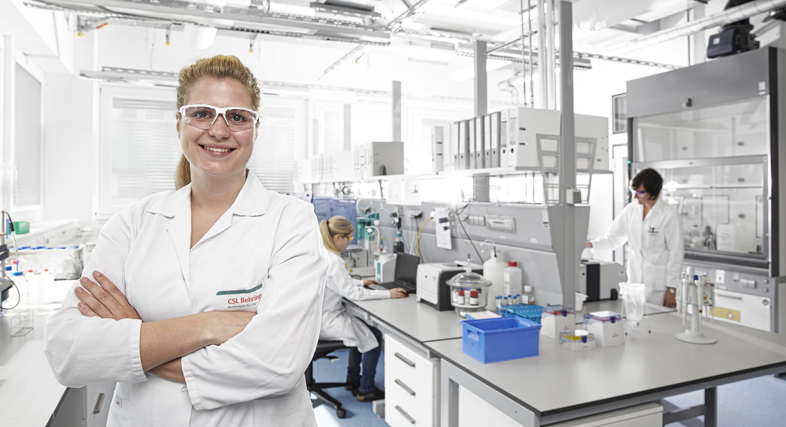 Woman in the laboratory