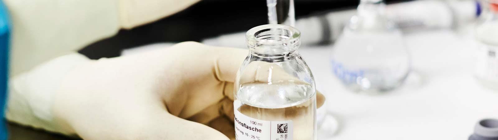 Pipette in a bottle