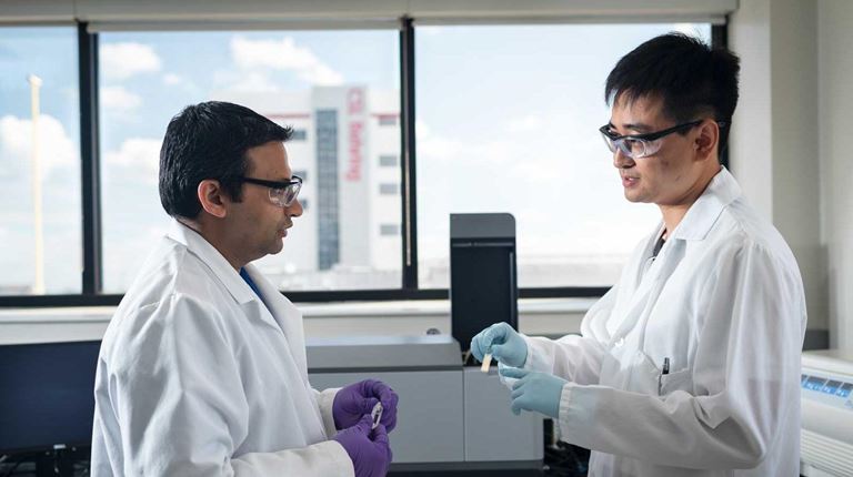 Lab workers in Kankakee