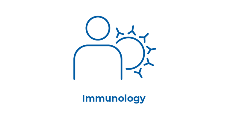 Icon Graphic for CSL's  Therapeutic Area - Immunology - Inverse - Graphic