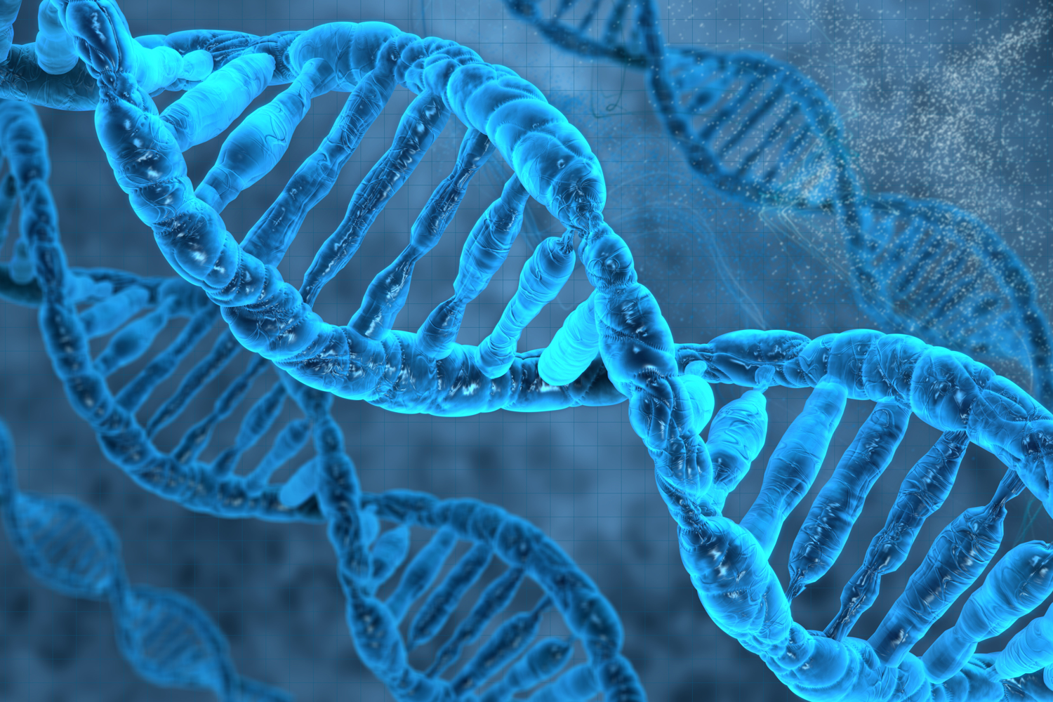 3D visualisation of DNA, double helix;