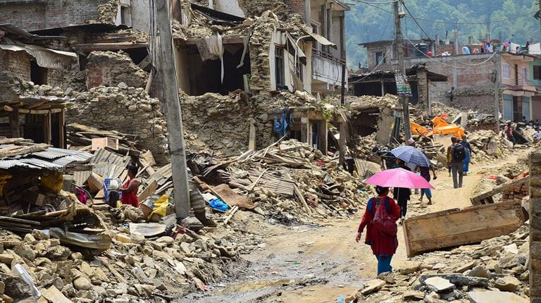 Disaster relief for devastated communities