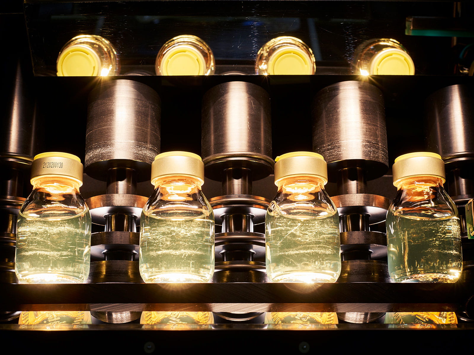 close up image of product bottles