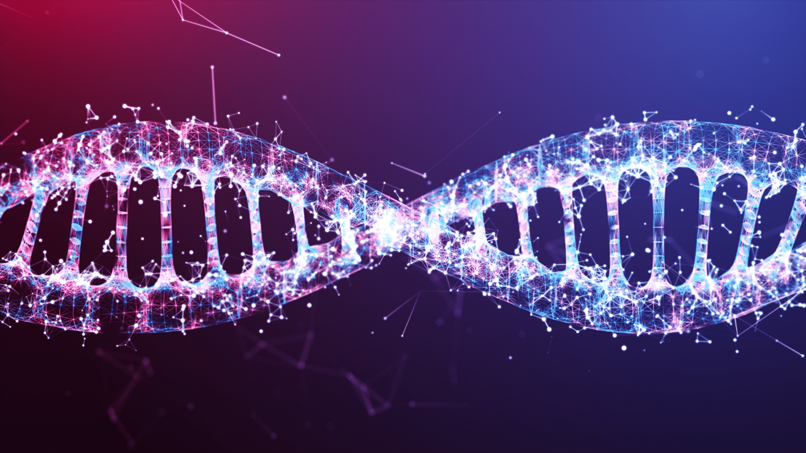 horizontal DNA strand