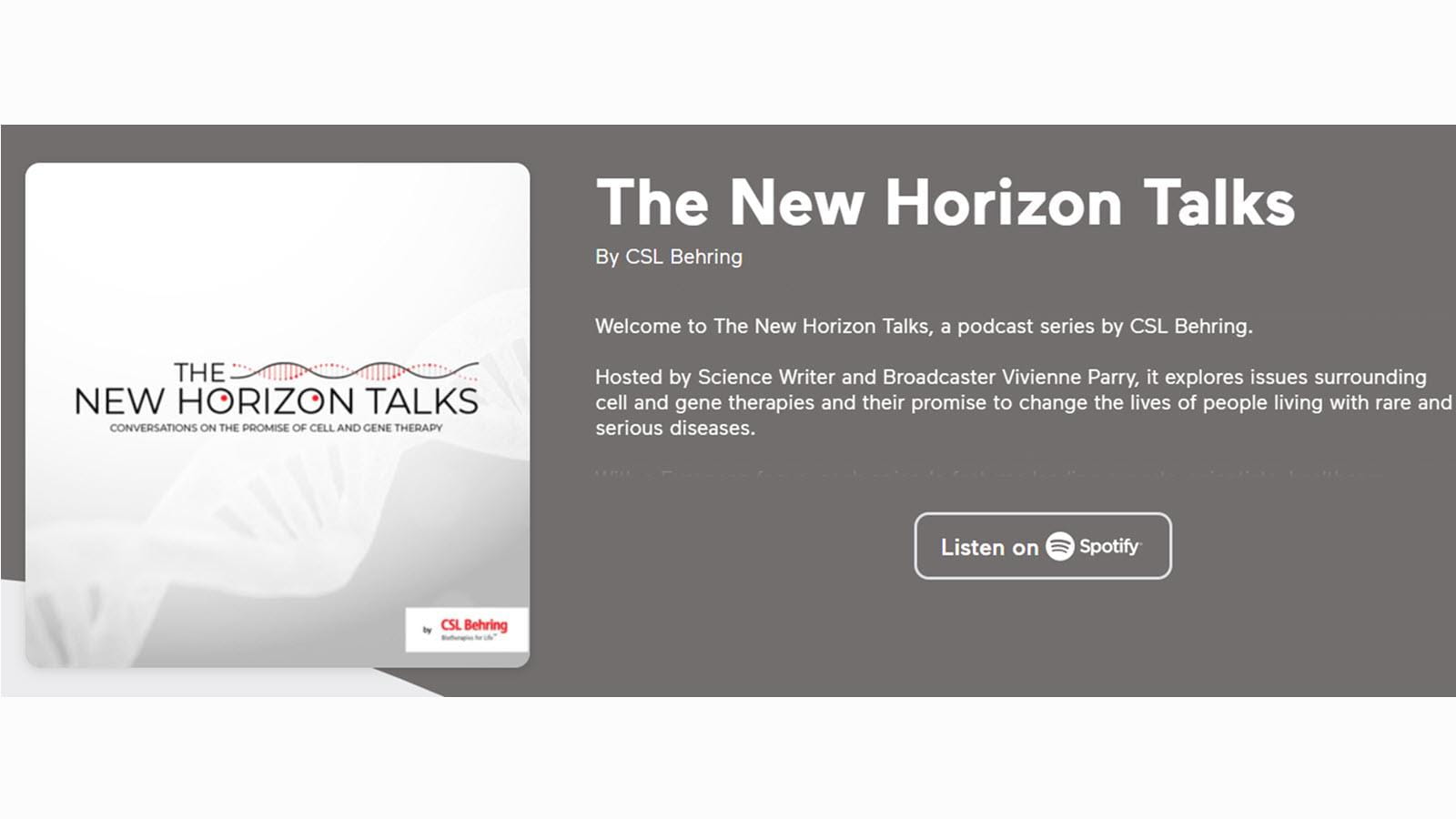 The New Horizon Talks logo for audio series