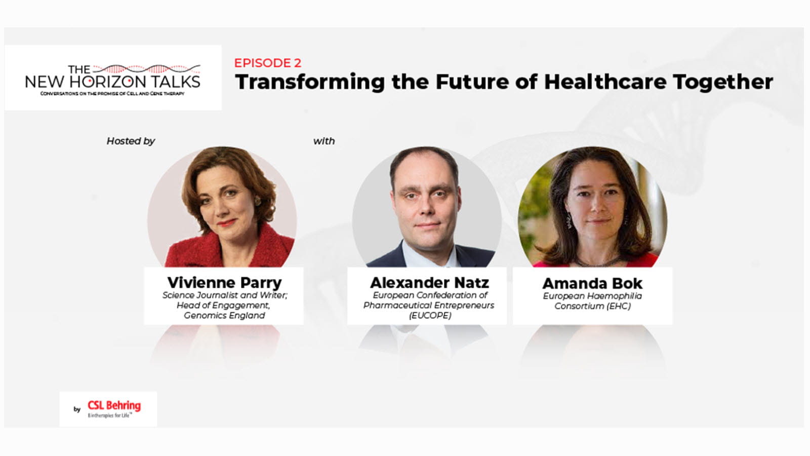 Transforming the Future of Health Care Together with photos of podcast participants