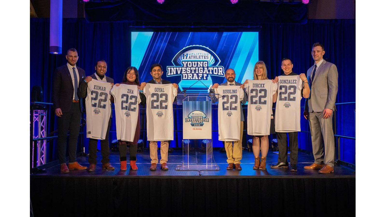 The winners of grants in the 2022 Uplifting Athletes Young Investigator Draft presented by CSL Behring