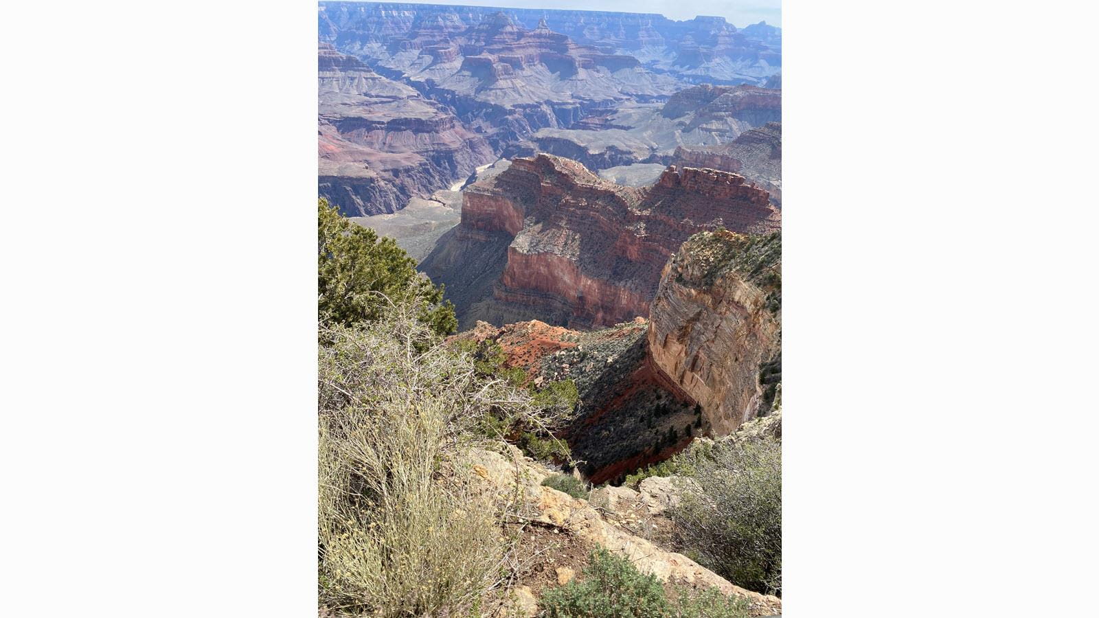 South rim of the Grand Canyon in Arizona, USA