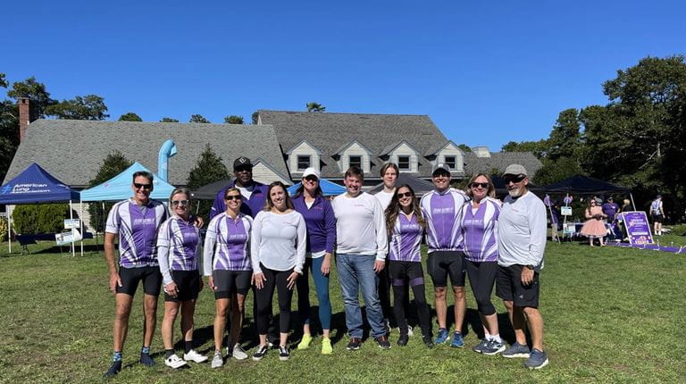 A group shot of the Alpha 1 cycling team from CSL Behring