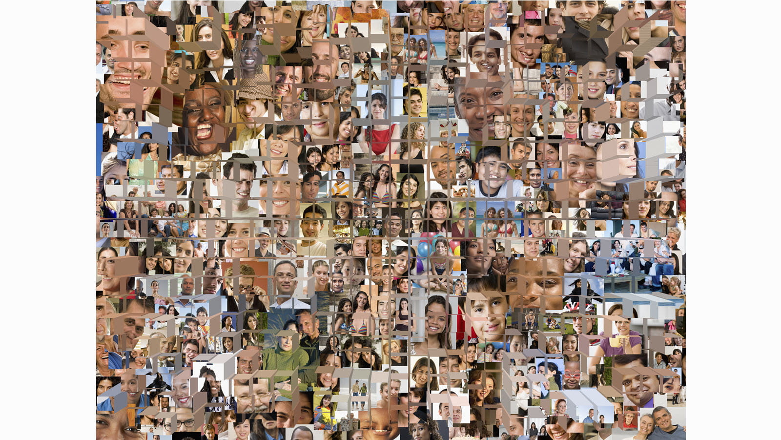 collage of many human faces