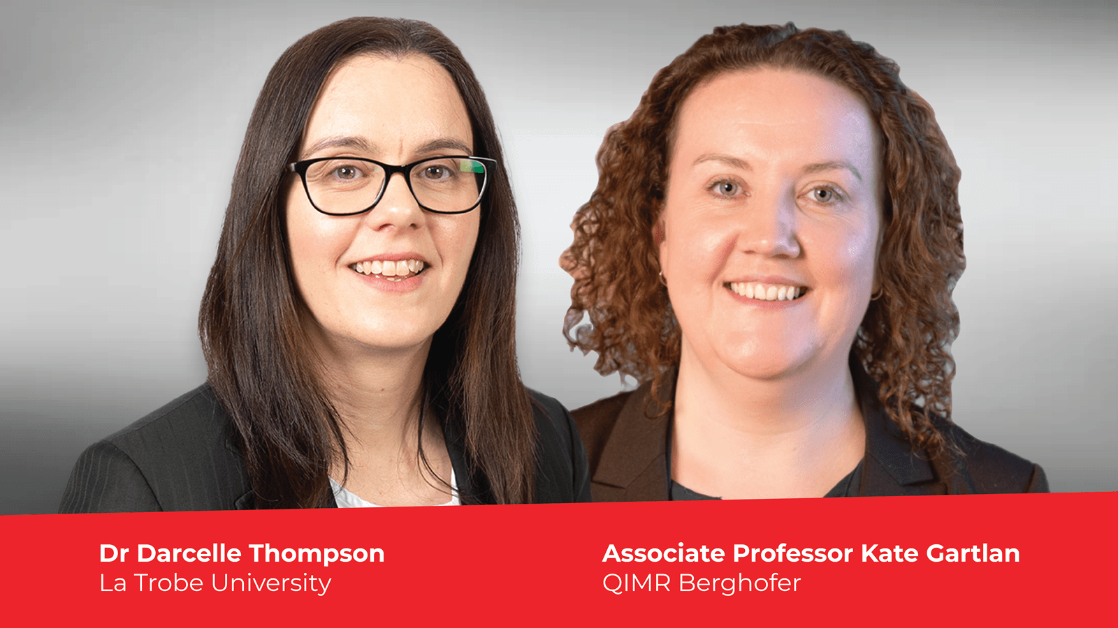 Darcelle Thompson and Kate Gartlan are REDI fellowship recipients