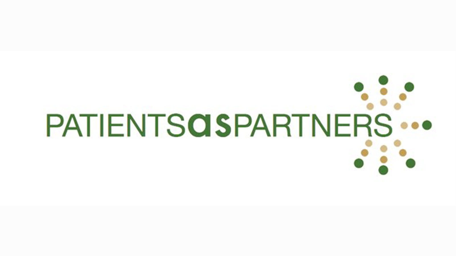 Green and yellow Patients As Partners logo