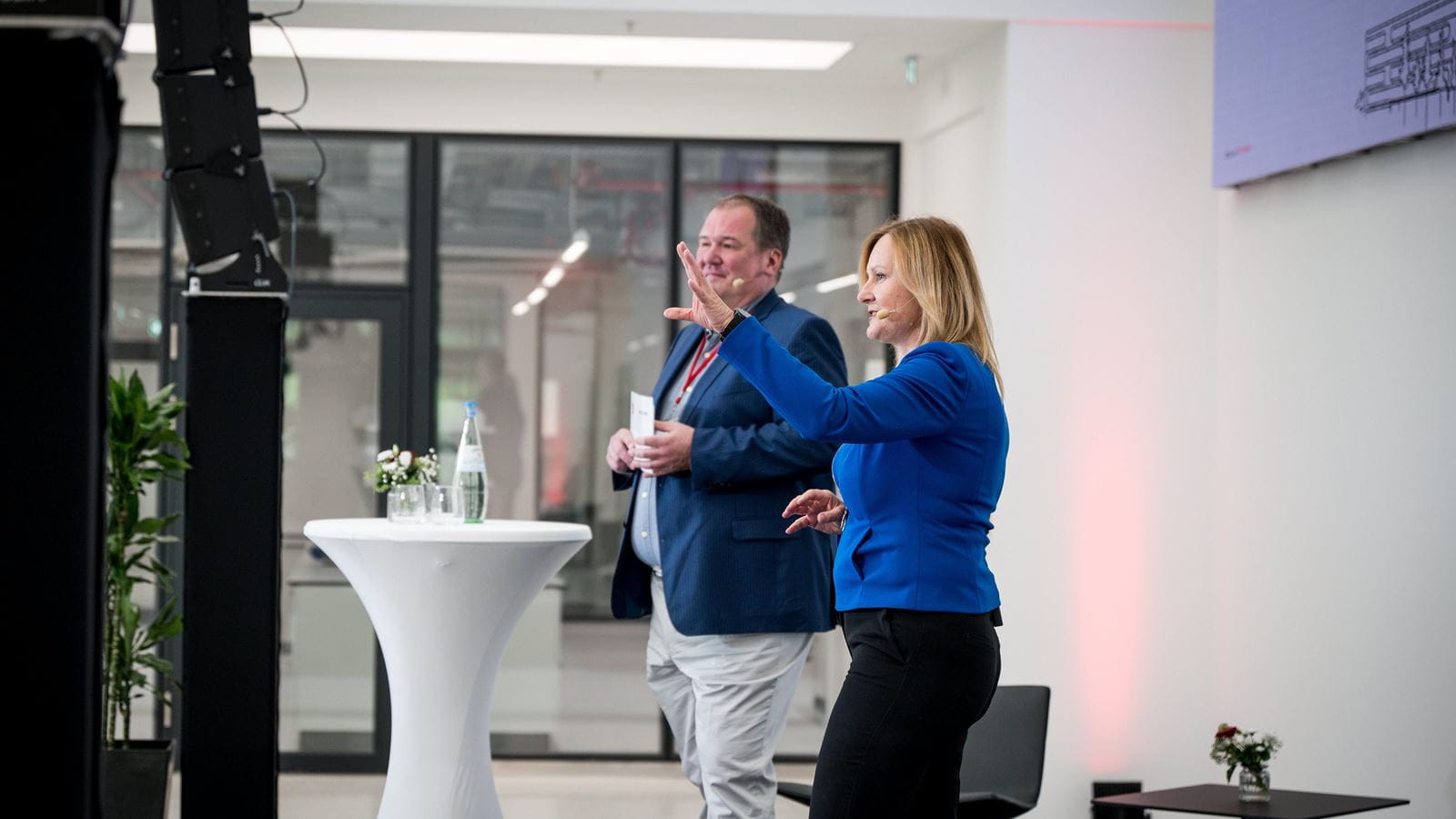 Dr. Lars Grönke and Vicky Pirzas, who are co-managing directors of CSL's R&D department in Marburg 