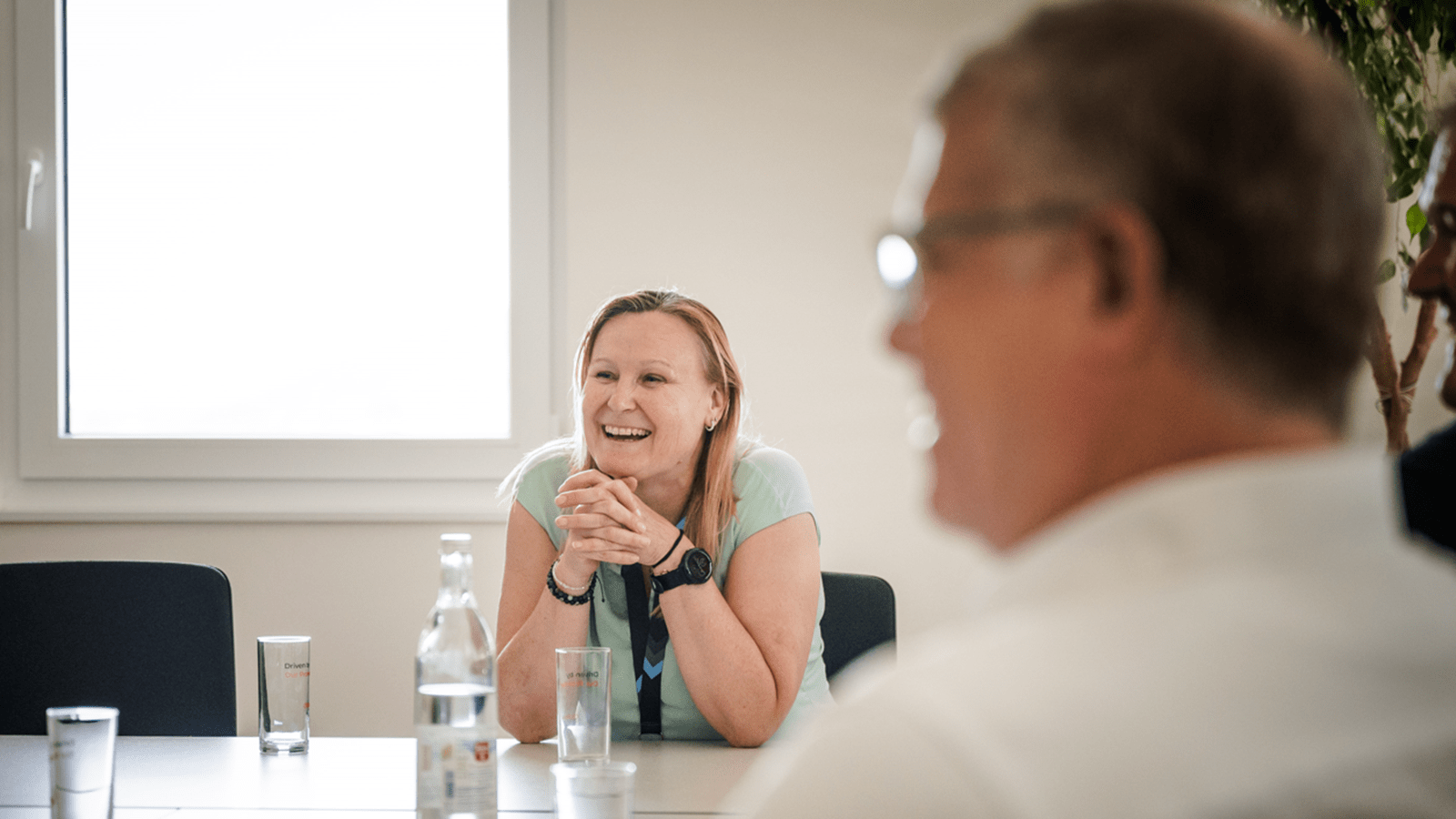 Vicky Pirzas, CSL Vice President, Recombinant Product Development & Managing Director R&D Marburg, smiles during a conference room meeting in Marburg, Germany.