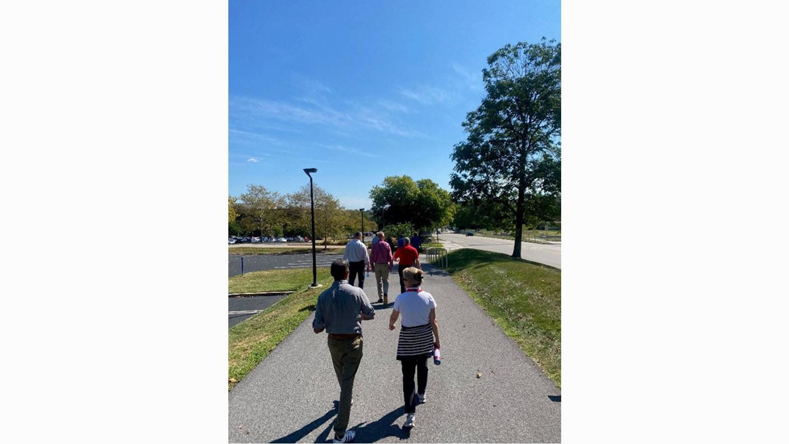 CSL employees walking in the 7 million step challenge