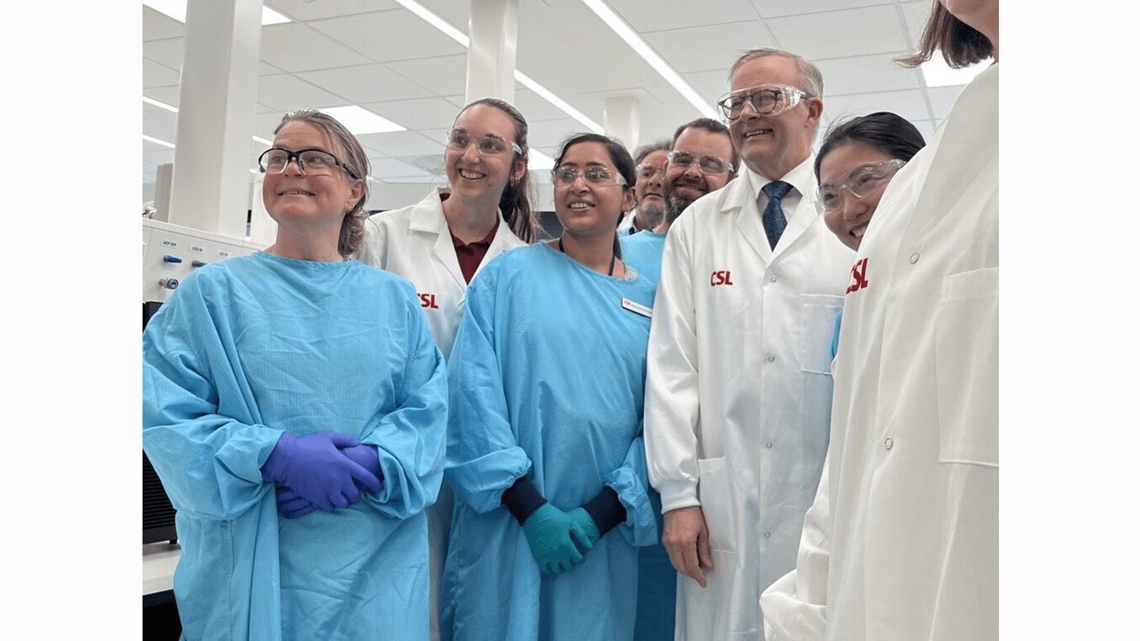 Prime Minister of Australia The Hon Anthony Albanese MP visits science labs at CSL's new headquarters in Melbourne.