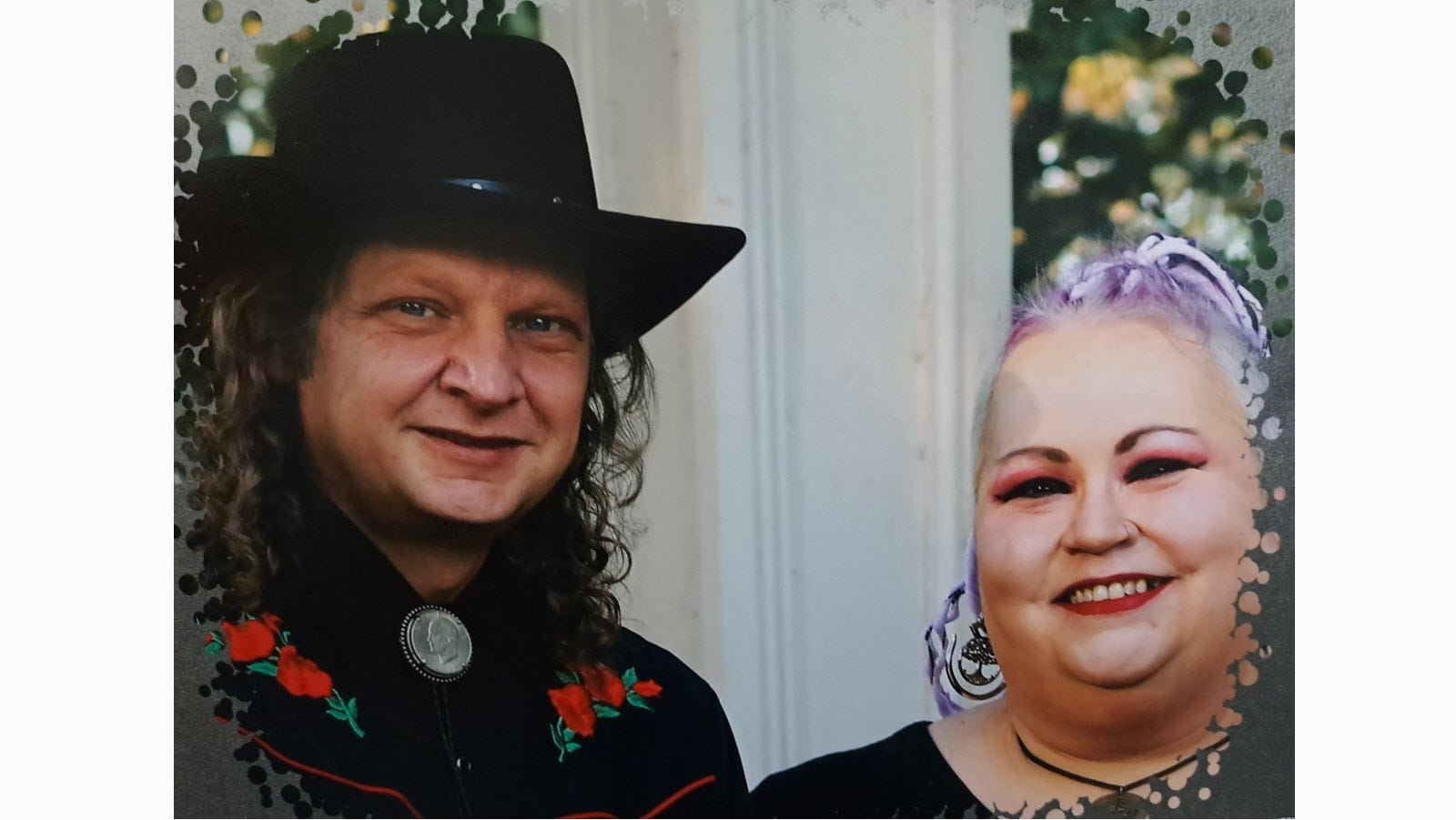 Misty and her husband David, who suffered a heart attack.