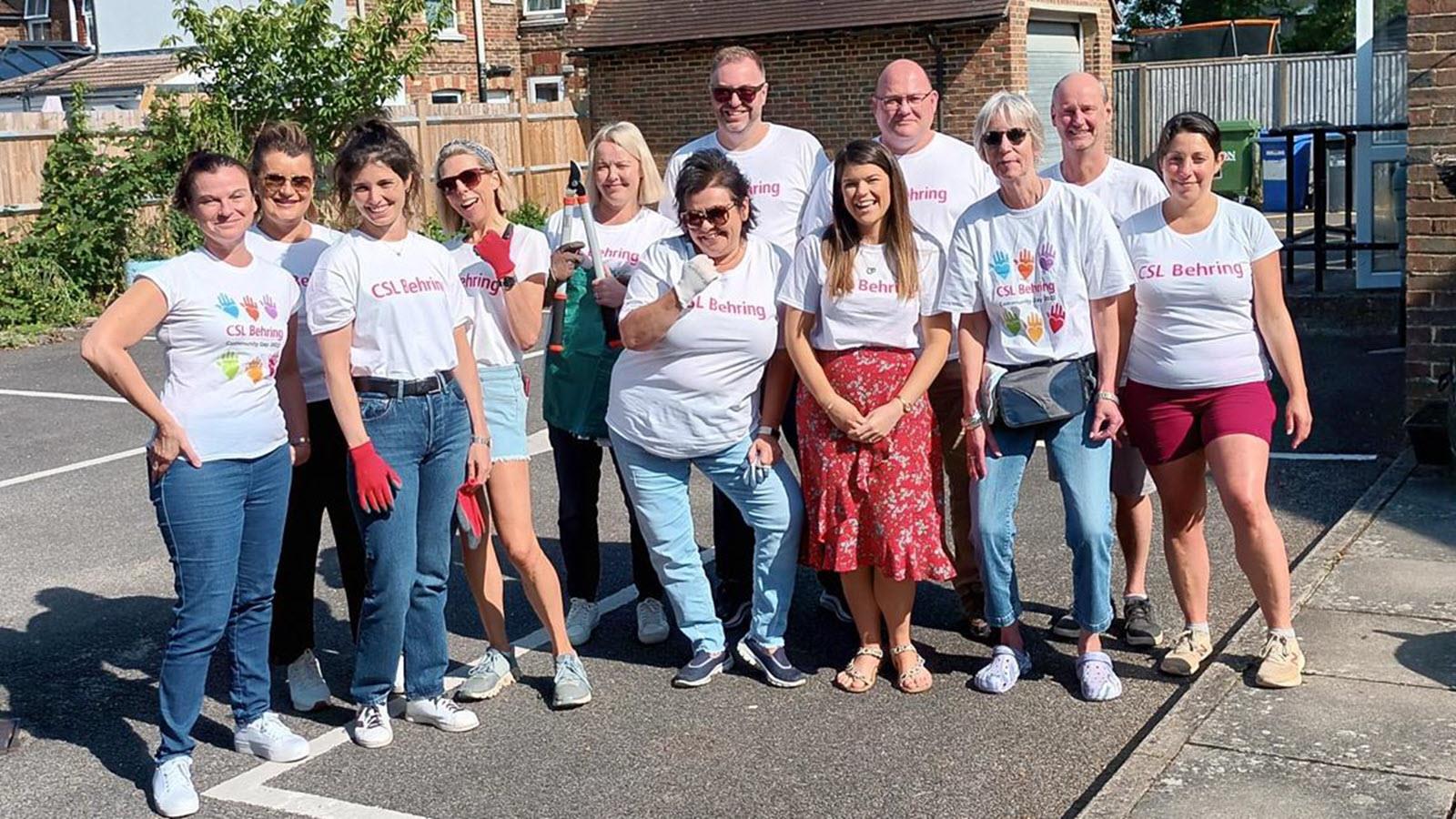 CSL Behring employees volunteer at Cherry Tree Centre