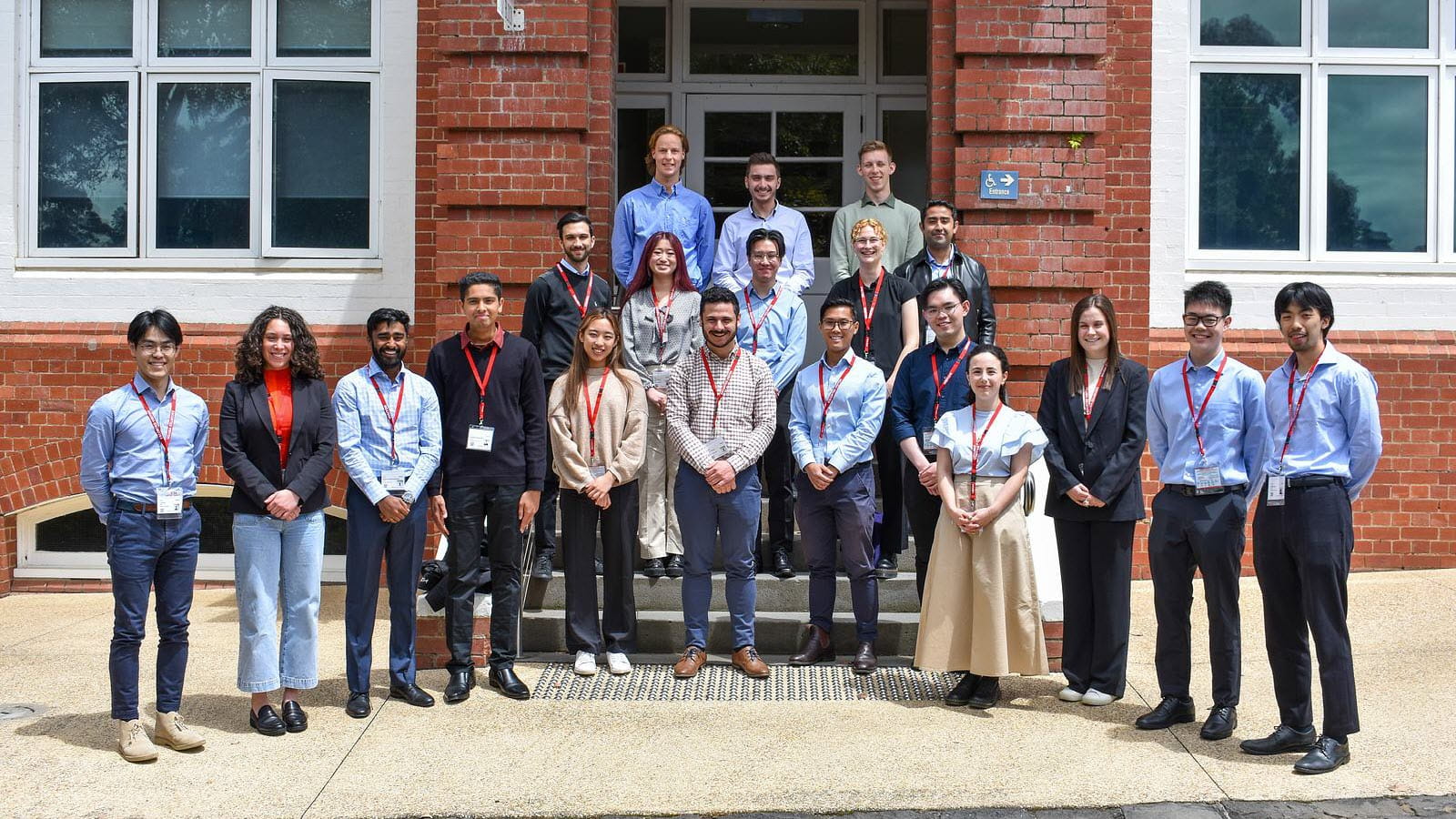 CSL interns outdoors in a 2022 class photo