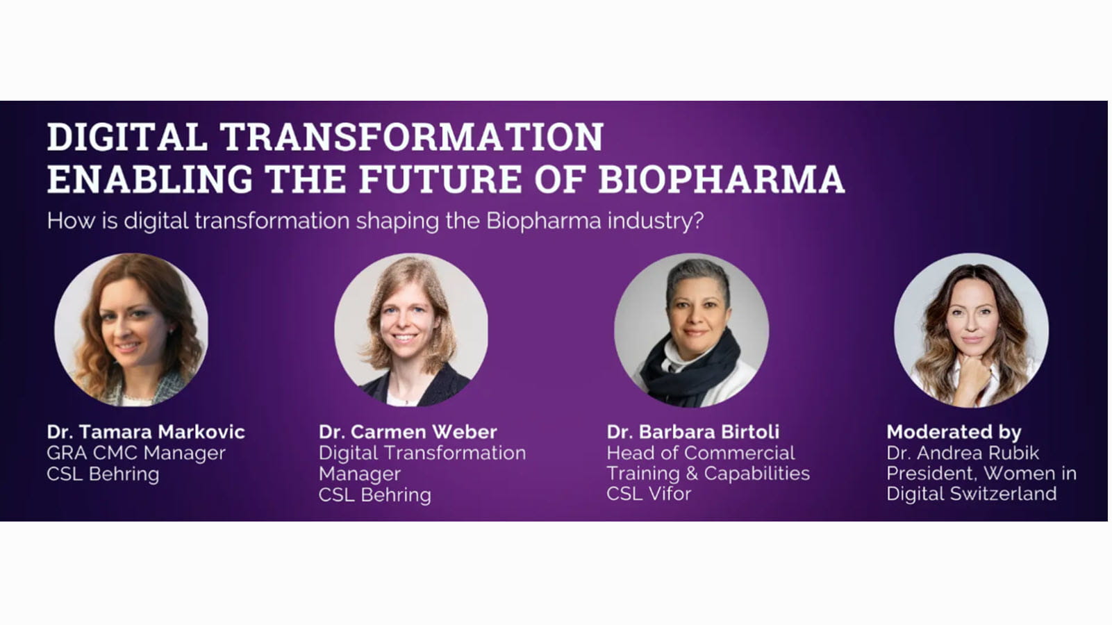 Digital Transformation panel featuring CSL leaders