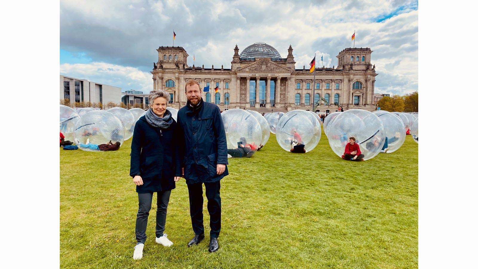 Simone Naruhn, Managing Director CSL Plasma Europe, joins Christian Wieszner, CSL Behring’s Vice President & General Manager for Germany, Austria and Emerging Europe, at the Berlin event.