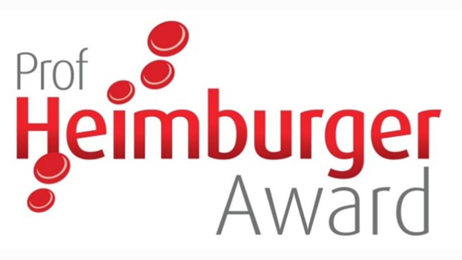 Prof Heimburger Award logo with red blood cells