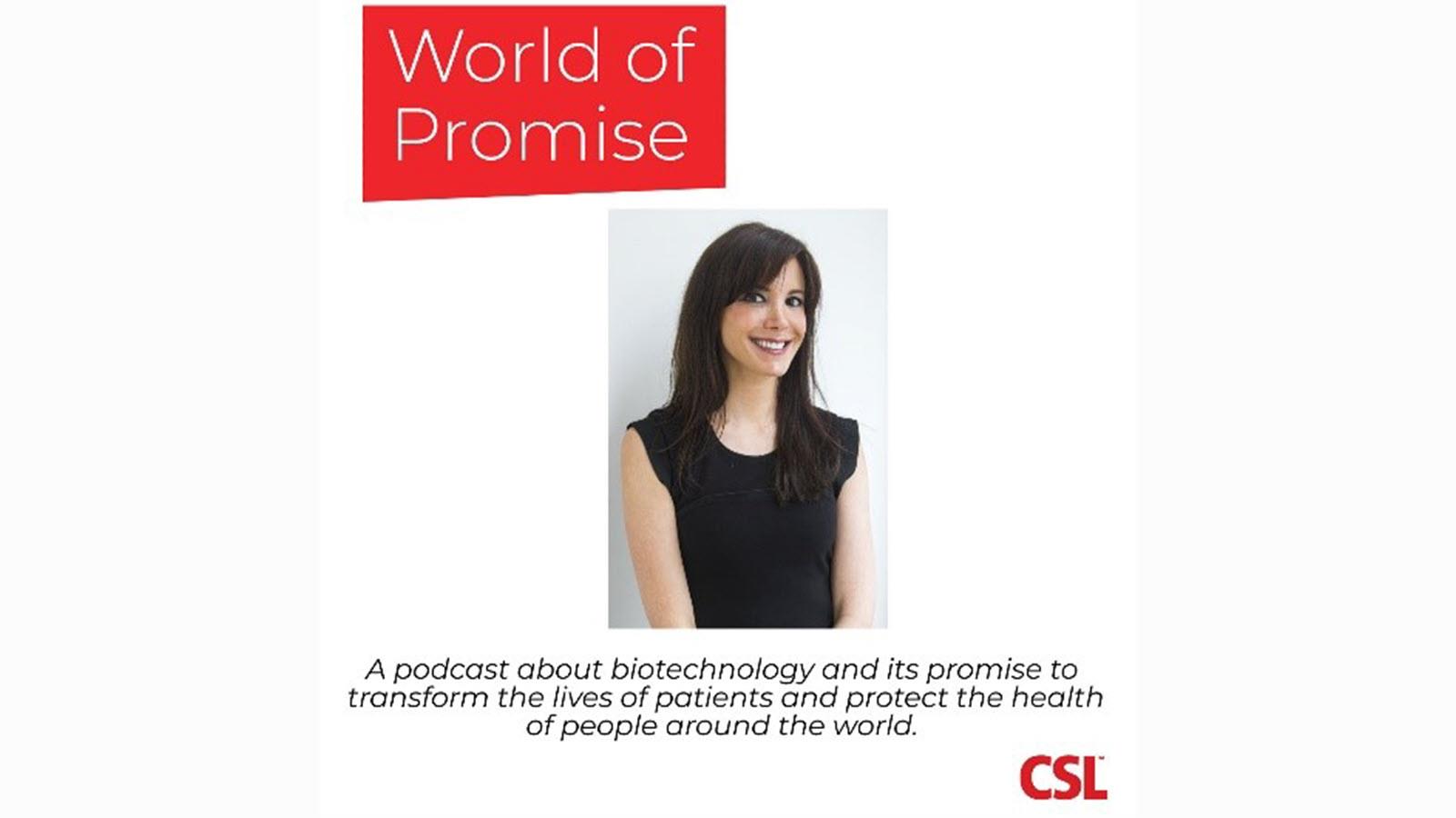 World of Promise podcast logo featuring guest, Jodi Taub, a therapist and rare disease patient