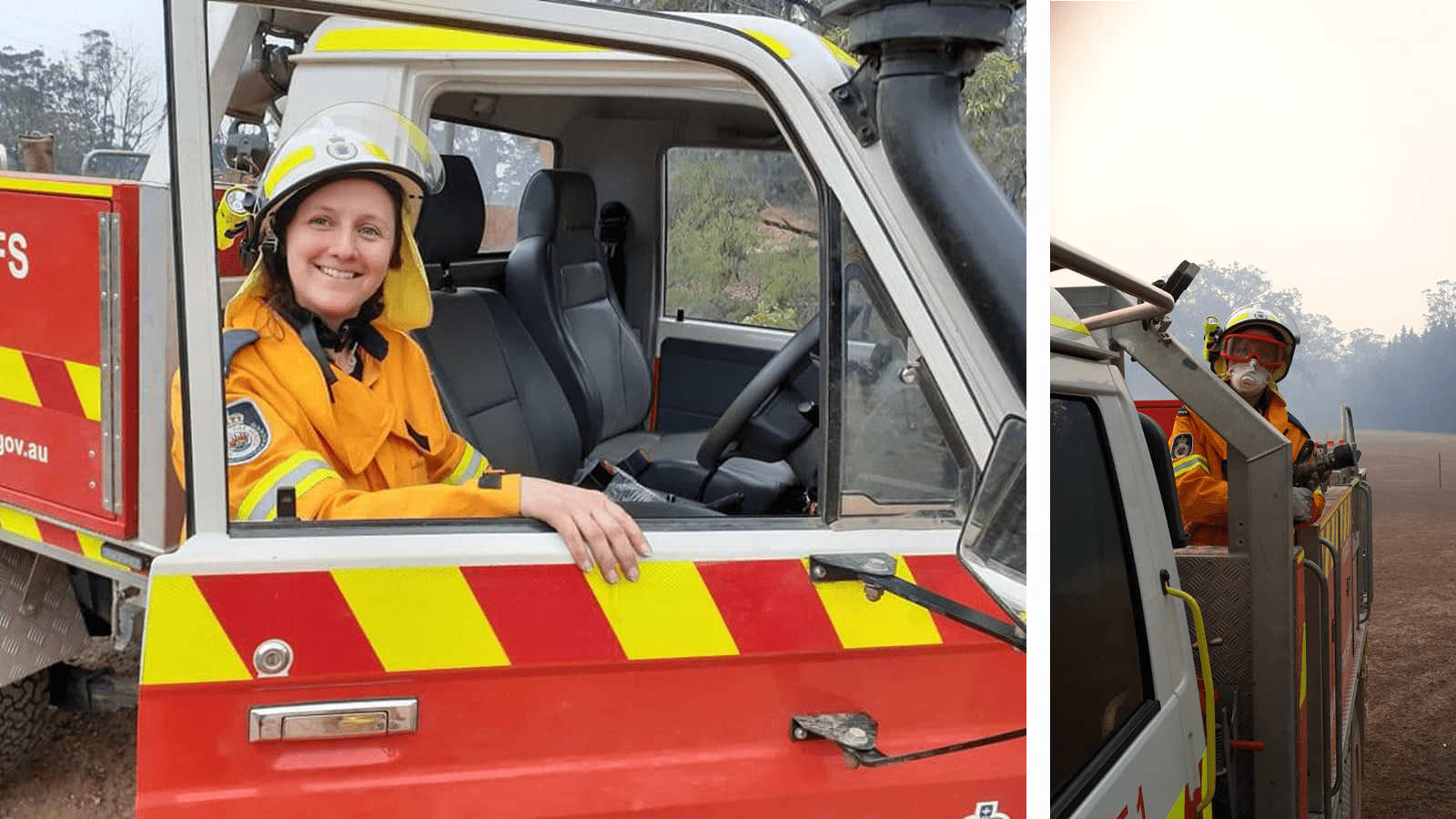 CSL Seqirus employee Kate Lawrence in her role as volunteer firefighter