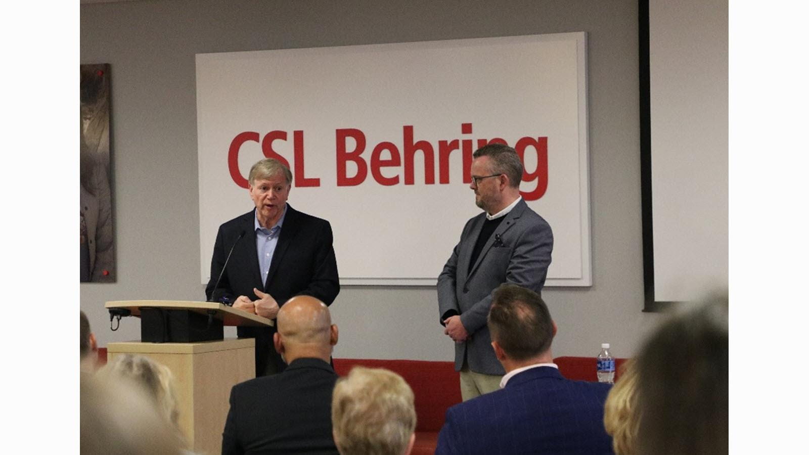 HAE advocacy leaders Anthony Castaldo and Henrik Boysen visit CSL in King of Prussia, Pennsylvania