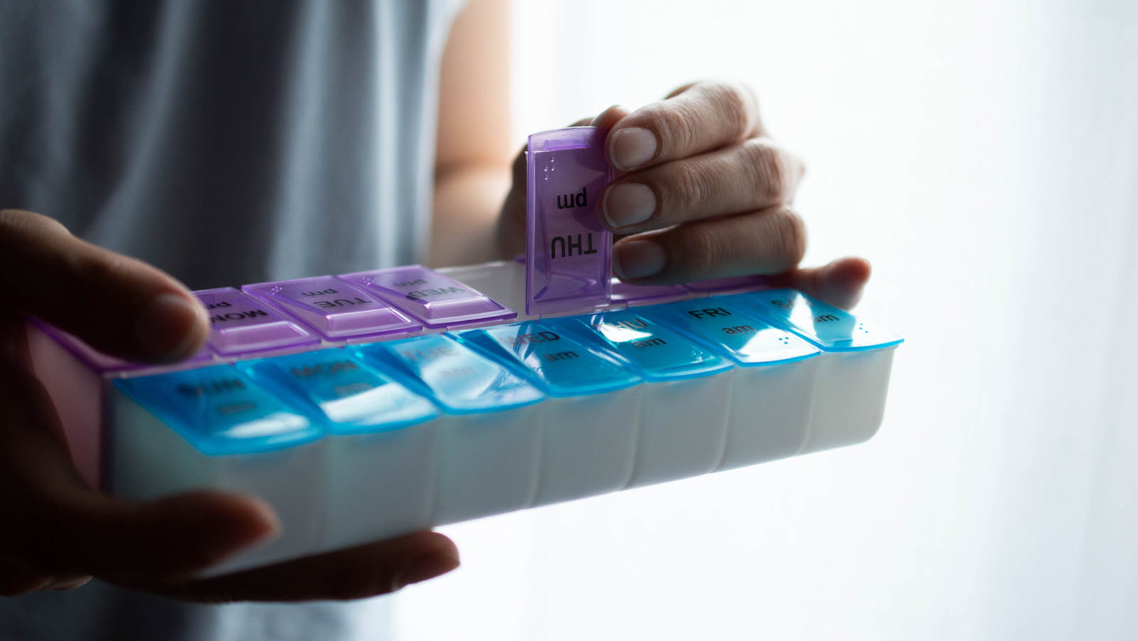 pill box with multiple sections