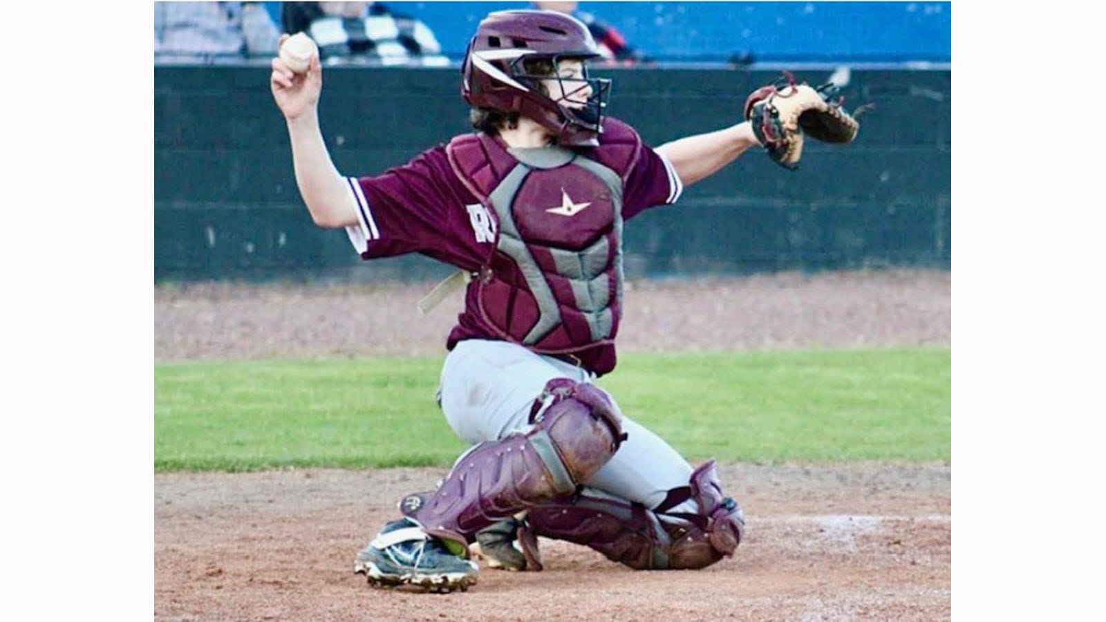 Tripp, son of CSL Plasma employee Sondra Hedgspeth, prepares to throw from the plate.