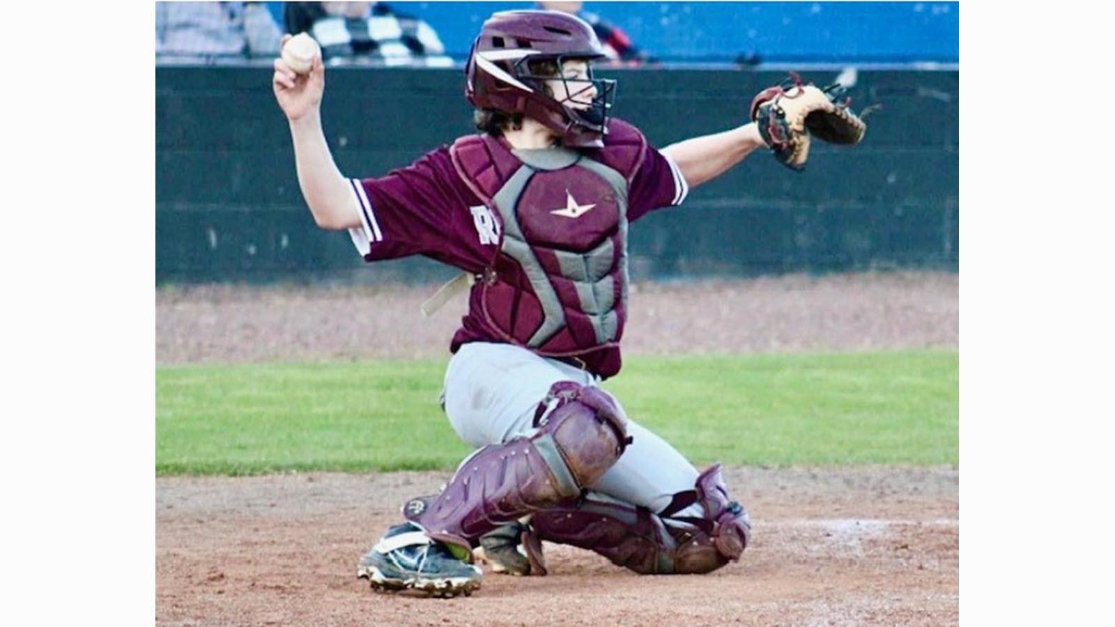 Tripp, son of CSL Plasma employee Sondra Hedgspeth, prepares to throw from the plate.