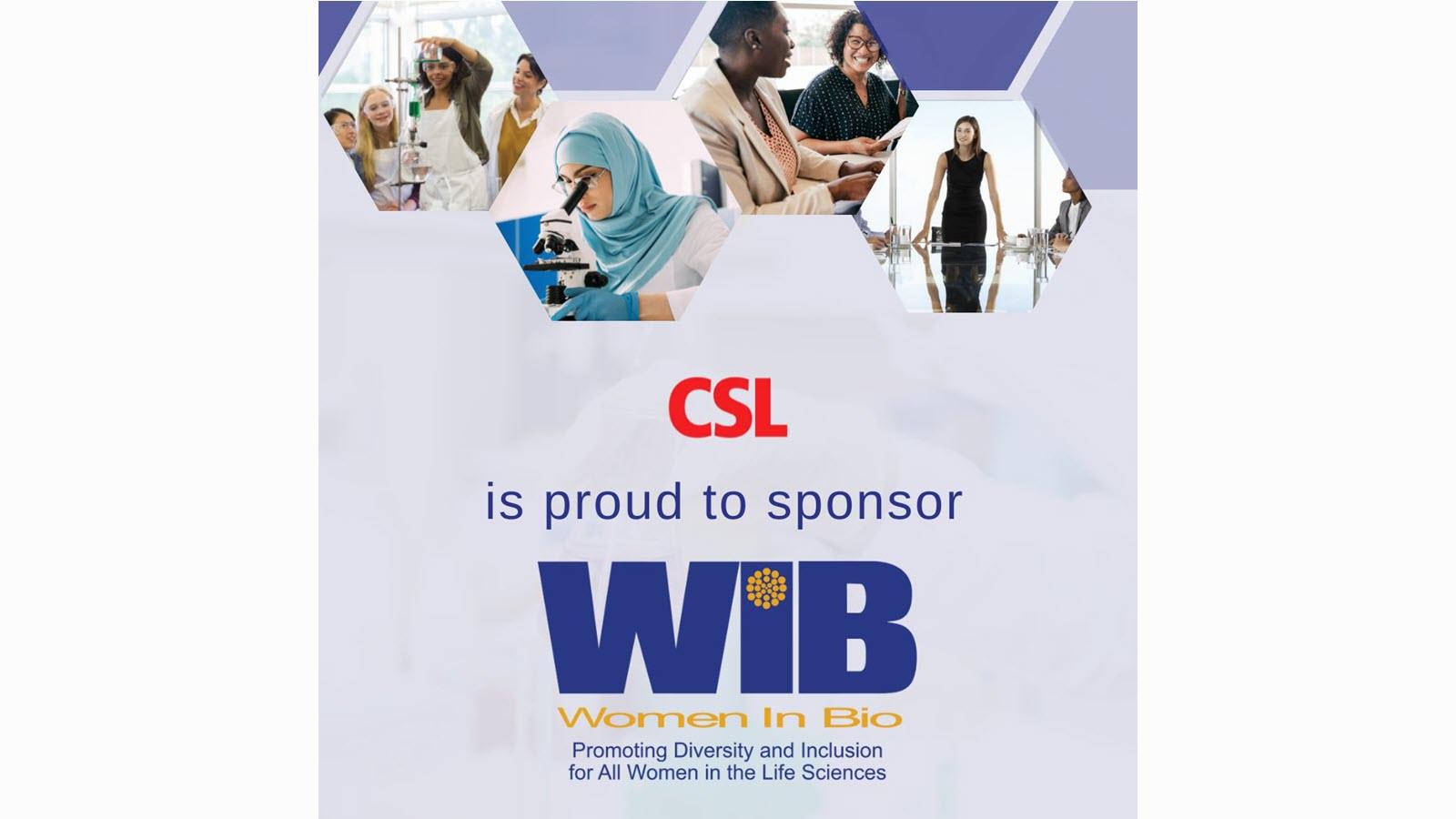 CSL is proud to sponsor Women in Bio with images of women working in biotech