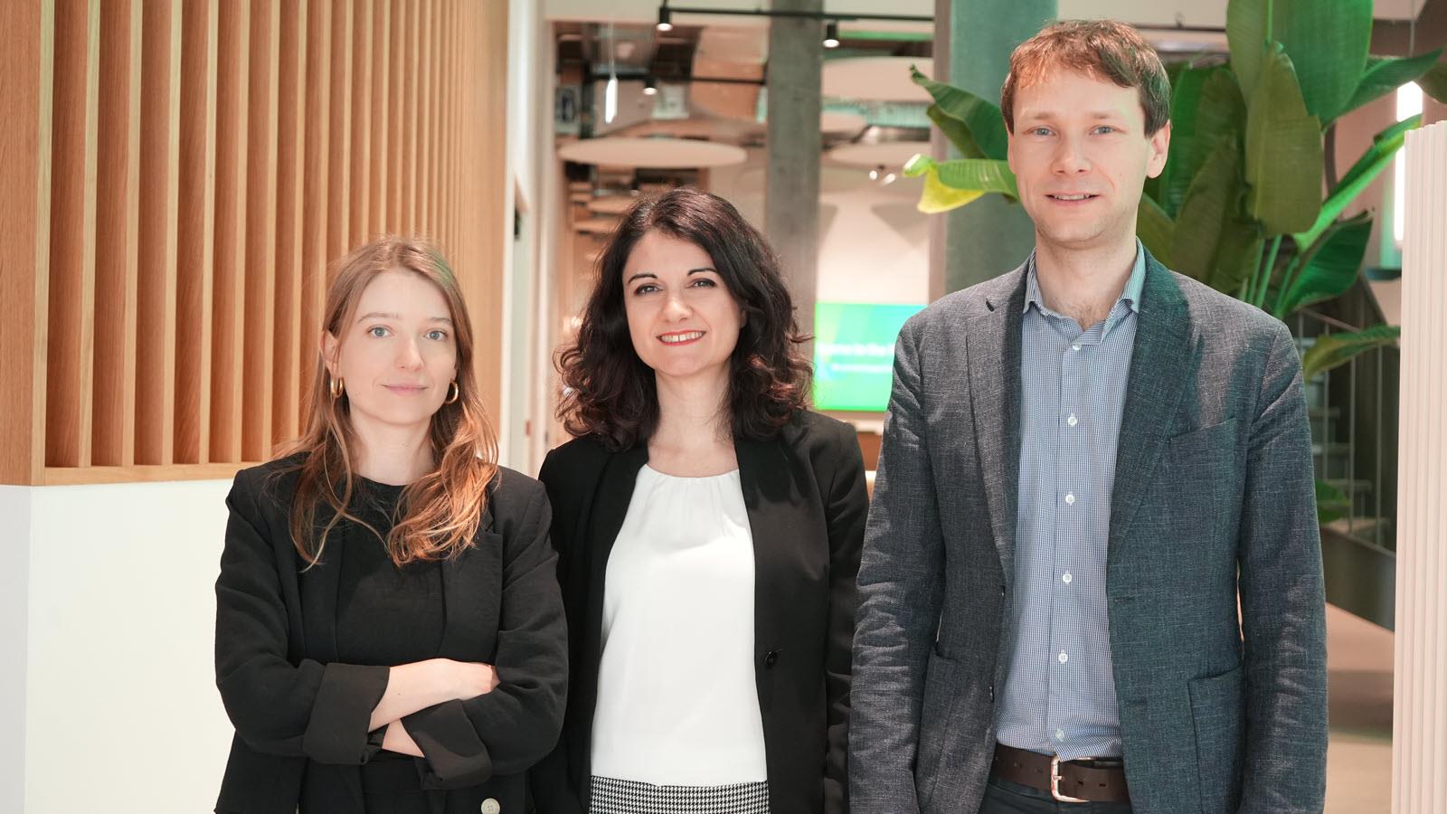 Members of the BaseLaunch leadership team: Martyna Wroblewska, Virginia Ballotta, PhD, and Stephan Emmerth, PhD.