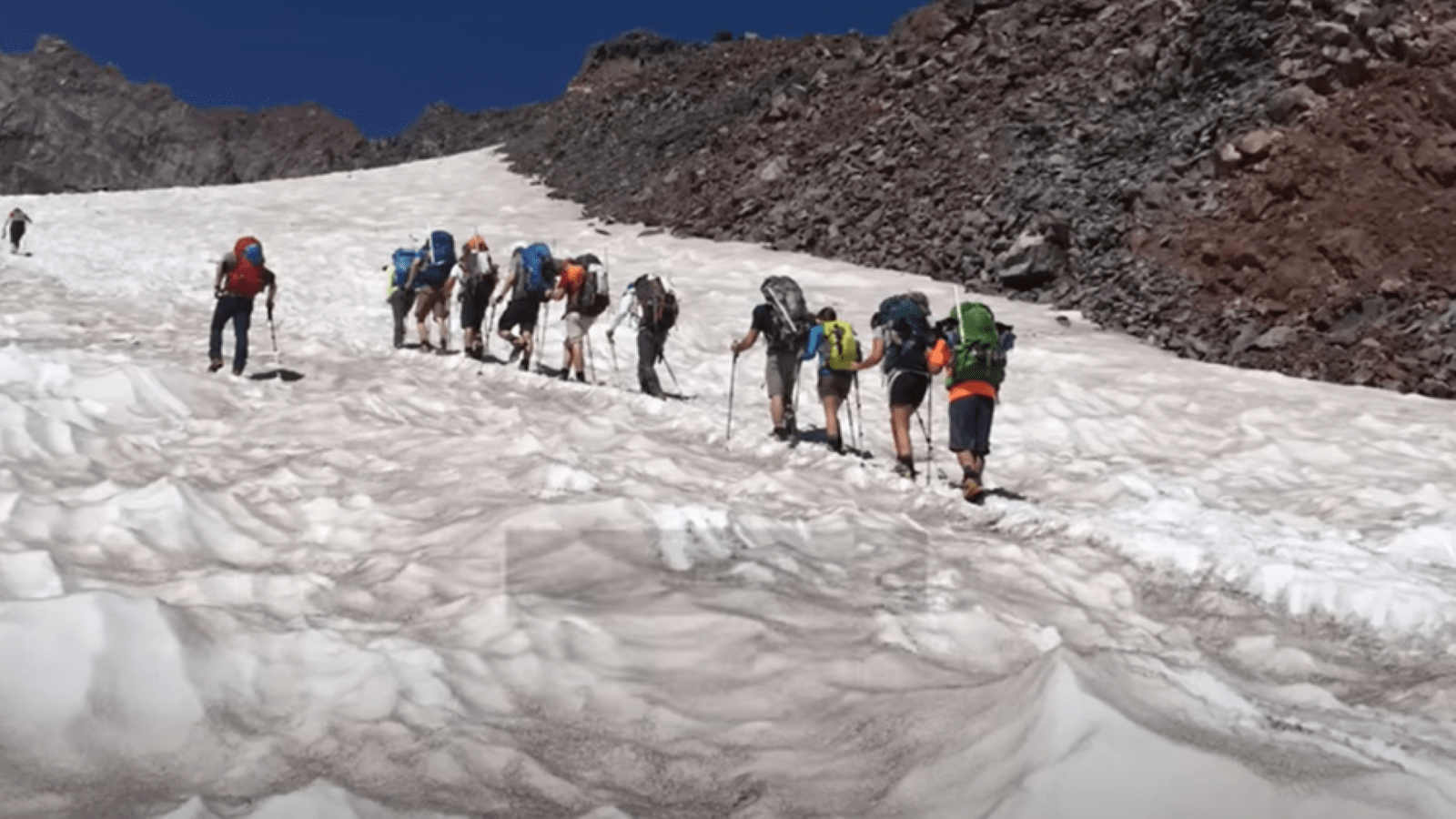 A team of CSL Behring employees join Dee, an Alpha-1 Antitrypsin Deficiency patient, in her trek up Mt. Rainier in Washington state in the United States.