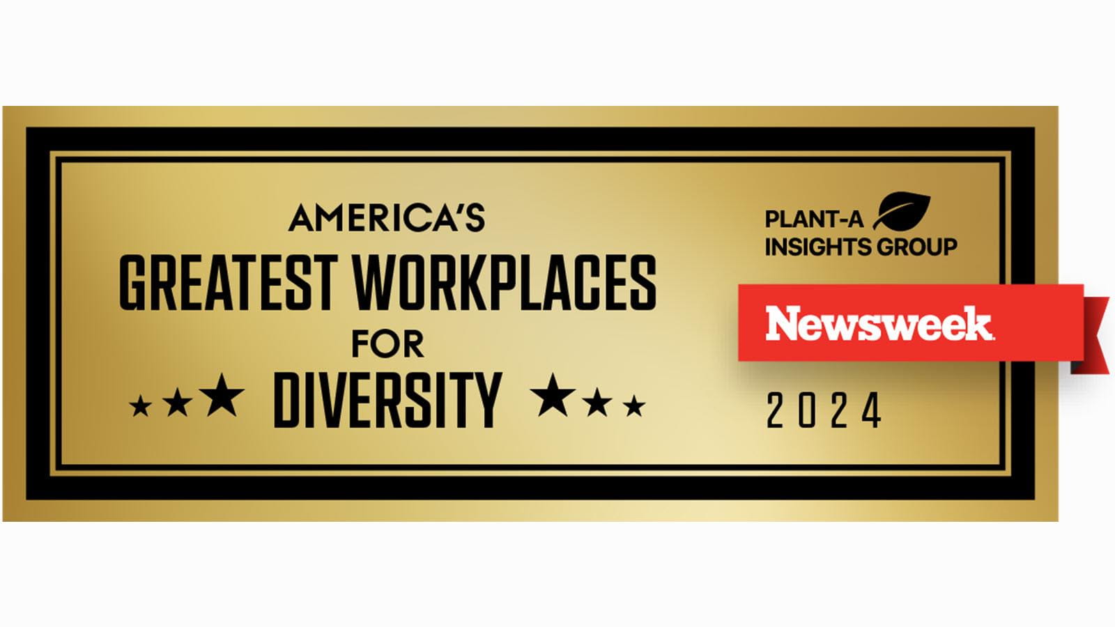 Newsweek awards American Greatest Workplaces for Diversity 2024